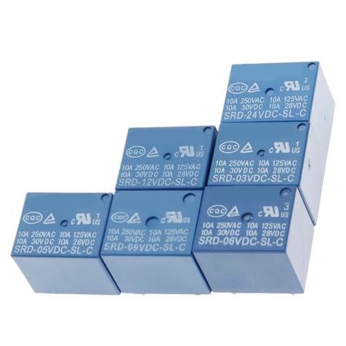 24 stücke Relais SRD-05VDC-SL-C SRD-24VDC-SL-C SRD-12VDC-SL-C SRD-12VDC-SL-A 3V 5V 12V 24V 48V 10A 250VAC 5PIN 4PIN Relais(5PCS,SRD-09VDC-SL-A 4PIN) von mXCDtRptJ