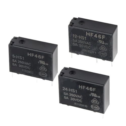 50PCS 5A 4Pin HF46F-5-HS1 HF46F-12-HS1 HF46F-24-HS1 Power Relais EIN Schließer 5 V 12 V 24 V DC 5A 250VAC Relais von mXCDtRptJ