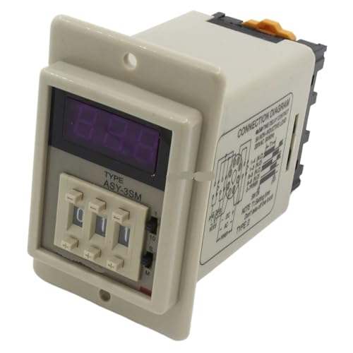 ASY-3SM weiß AC 220V Zeitrelais mit Sockel ASY Serie 220VAC Timer mit Sockel von mXCDtRptJ