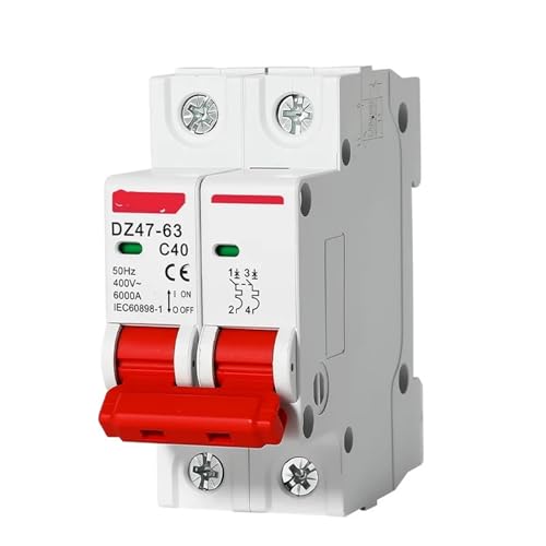 DZ47 1P 2P 3P 4P 3A-63A AC 230V 400V C Typ Mini Circuit Breaker MCB Kurze Überlast Schutz Din Schiene Montieren Brechen Kapazität(4P,3A) von mXCDtRptJ