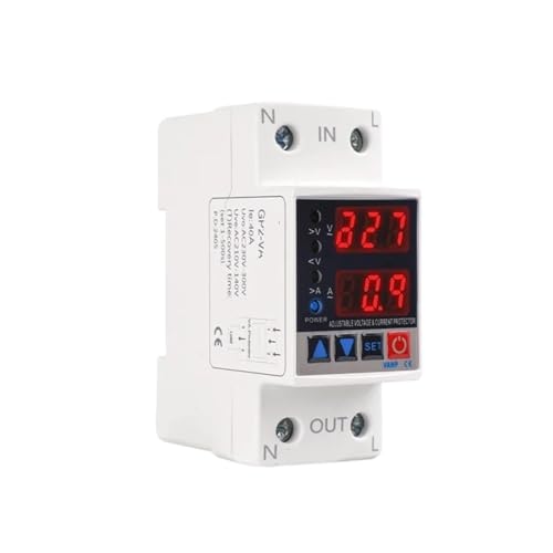 GP2-VA Din-Schiene Überstrom Überspannung Unterspannungsschutzgerät 40A 63A Displayspannungsschutz AC220V(40A) von mXCDtRptJ