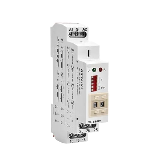 GRT8-K Digital Setting Timer Relay AC DC 12V 24V 220V 230V Multifunction Time Delay on off Relay(GRT8-K1 ACDC12V-240V) von mXCDtRptJ