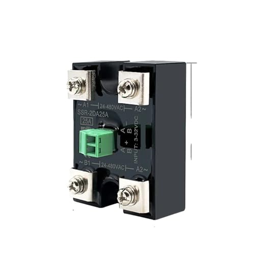 Halbleiterrelais SSR 10A 25A 40A DC zu AC Einphasig Doppelsteuerung Doppelausgang oder Einzelsteuerung Einzelausgang 24-480VAC(Dural control,40A) von mXCDtRptJ