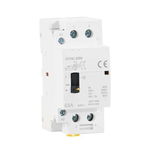 Manueller modularer Haushaltsschütz 2P 40A 63A 2NO oder 2NC DIN-Schiene AC Schütz AC220V 230V Manuelle Steuerung(2P 40A 2N0 220V) von mXCDtRptJ
