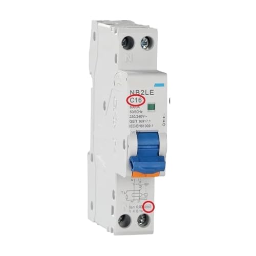 NB2LE Kurve BC Typ A AC 1P+N Fehlerstrom-Schutzschalter RCBO 30MA 10A 16A 20A(Curve C-AC,10A) von mXCDtRptJ