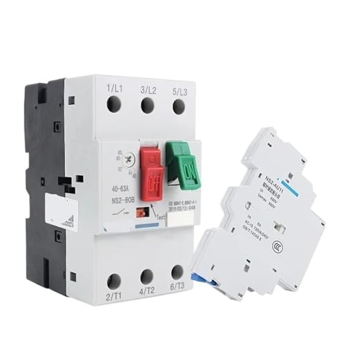 NS2-80B NS2 Motorschutzschalter Leistungsschalter Motorstarter Dreiphasig 40A 50A 60A 63A 80A Überlastschutz(NS2 56-80A AU11) von mXCDtRptJ
