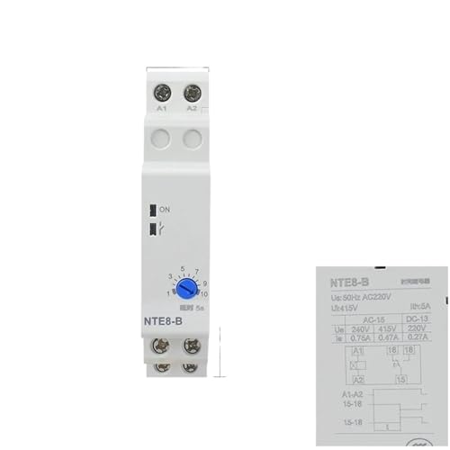 NTE8-10B 120B 480B 220V 230V AC 50/ Time Delay Relay control-ON delay Switch on latitude DIN RAIL DIGITAL timer(DC 24V,NTE8-B 10S) von mXCDtRptJ