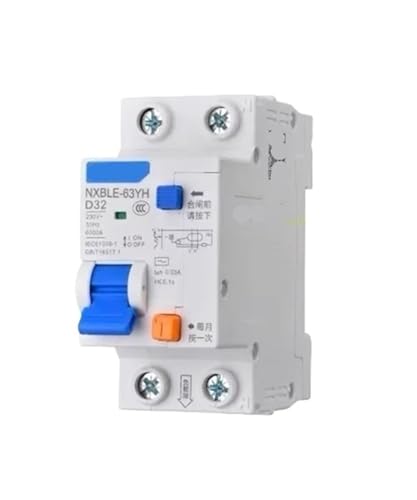 NXBLE-63YH 1P + N 2P 3P 3P + N 4P 30MA Kleine Größe RCBO Fehlerstromschutzschalter mit Überlast Schutz 16A(3P,20A) von mXCDtRptJ