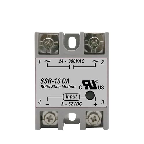 SSR-10DA SSR-25DA SSR-40DA SSR 10A 25A 40A Solid State Relay Module DC 3-32V Input AC 24-380V Output for PID Temperature Control (SSR-40A) von mXCDtRptJ