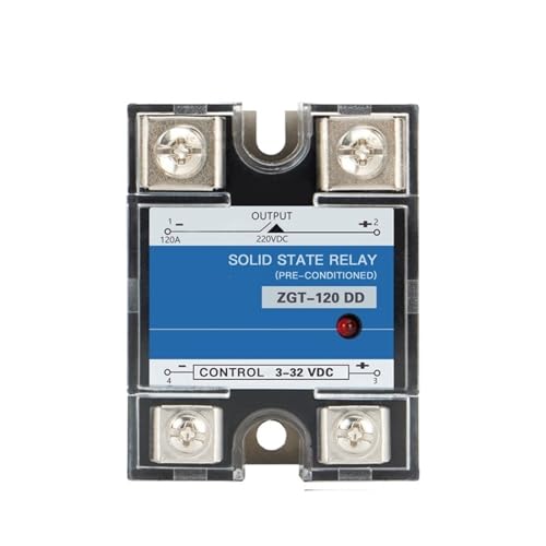 SSR-120DD 150DD 220 V 380 V 600 V Einphasig JGX DC-Steuerung DC-Kühlkörper 3-32 VDC bis 5-220 VDC 120A 150A DD Halbleiterrelais(120A 220V) von mXCDtRptJ