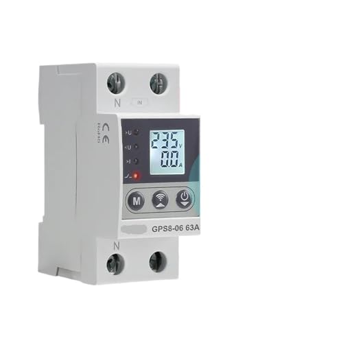 Spannung Unter Spannung Schutz Gerät Wifi KWH Messung Überwachung Schalter 220V Dual Display Strom Power Protector(63A) von mXCDtRptJ