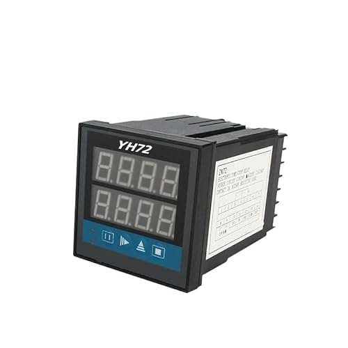 ZN72 Serie Digitaler Zeitrelaiszähler 12V 24V 36V 220V 380V Multifunktions-Timer Rotierender Zähler Umdrehungszähler(DC12V) von mXCDtRptJ