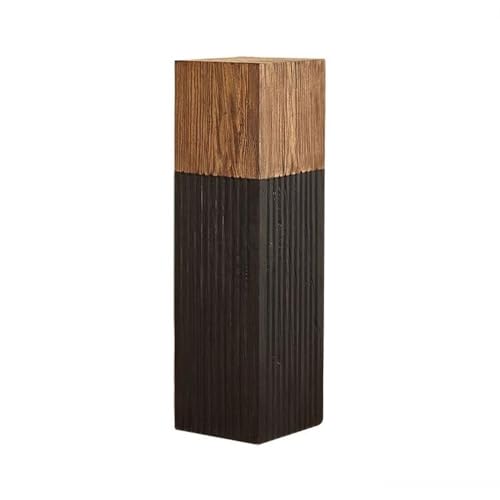 mZ7jGu1 Blumen-Bonsai-Sockel Bodenstehender Eck-Pfeiler aus Holz, dekorativer Sockel, Blumenständer for den Innenbereich(Mittel) von mZ7jGu1
