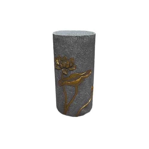 mZ7jGu1 Blumen-Bonsai-Sockel Zylindrische Imitationsfelsen mit Lotusblumenmotiven Neuer chinesischer Pflanzenständer mZ7jGu1 Blumen-Bonsai-Sockel Zylindrische Imitationsfelsen mit Lotusblumenmotiven Neuer chinesischer Pflanzenständer von mZ7jGu1