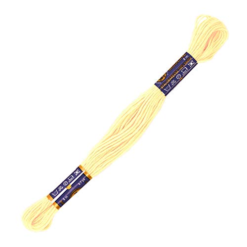 1 Docke Stickgarn 2g / Sticktwist 100% Baumwolle Stickerei Farbwahl Auswahl 1, Farbe :1122 hellgelb von maDDma