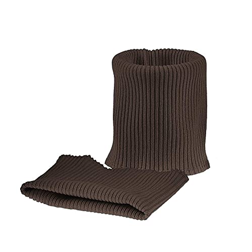 1 Paar Strick-Bündchen Set 2 Ärmelbündchen elastisch, Farbwahl, Farbe:schokobraun von maDDma