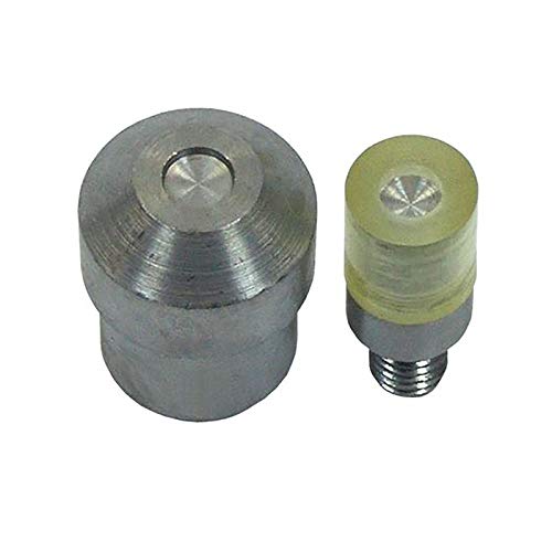 1 Set Einschlagstempel für Hohlnieten mit Doppelkopf Nieten Nietenpresse Werkzeug Größenwahl, Größe:8mm von maDDma