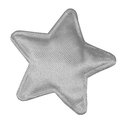 10 Sterne Dekoration Ø30mm, Streudeko, Zierapplikation, Farbauswahl, Farbe:grau von maDDma