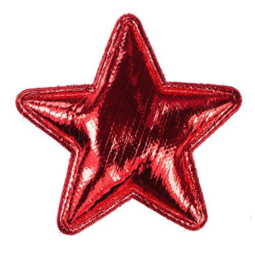 10 Sterne Dekoration Ø30mm, Streudeko, Zierapplikation, Farbauswahl, Farbe:rot von maDDma