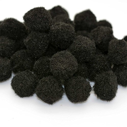 100 Pompons 15mm kreativ zum Basteln unterschiedliche Farben oder Farbmix, Farbe:schwarz 100 Pompons 15mm kreativ zum Basteln unterschiedliche Farben oder Farbmix, Farbe:schwarz von maDDma