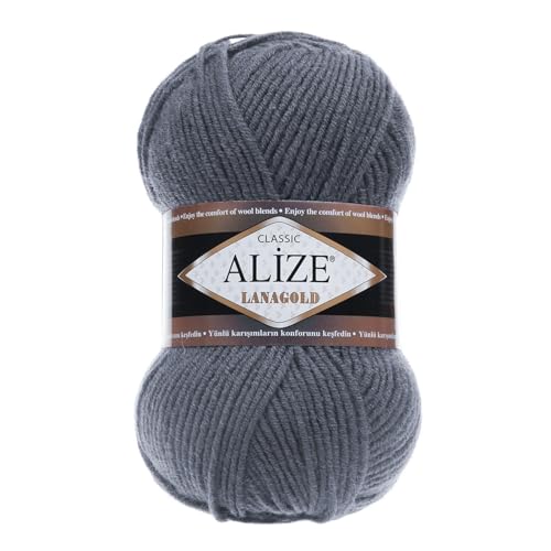 ALIZE Lanagold 100g 49% Wolle Strickgarn Winterwolle Schurwolle Farbwahl, Farbe:graublau ALIZE Lanagold 100g 49% Wolle Strickgarn Winterwolle Schurwolle Farbwahl, Farbe:graublau von maDDma