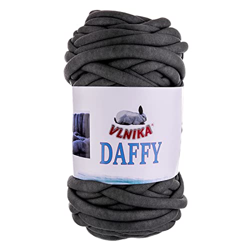 1000g Daffy Chunky Armstrickgarn Strickgarn maschinenwaschbar XXL Handstrickgarn, Farbe:dunkelgrau von maDDma