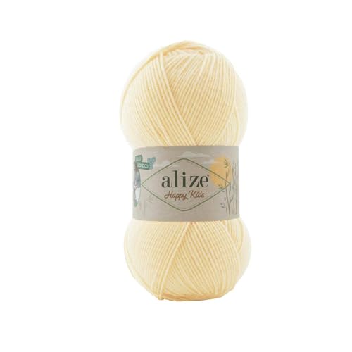 100g Alize Happy Kids Strickgarn Wolle Viskose Bambus Oeko-Tex 100 Häkelgarn Farbwahl, Farbe:62 creme 100g Alize Happy Kids Strickgarn Wolle Viskose Bambus Oeko-Tex 100 Häkelgarn Farbwahl, Farbe:62 creme von maDDma