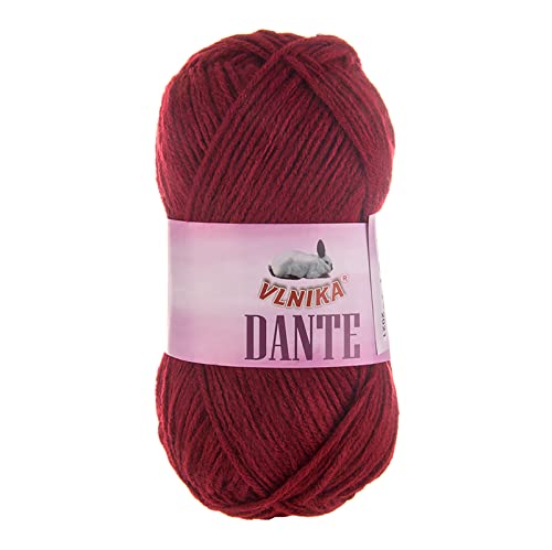 100g Strickgarn Dante Uni und Color Häkelgarn Handstrickgarn Wolle Farbwahl, Farbe:1321 bordeaux 100g Strickgarn Dante Uni und Color Häkelgarn Handstrickgarn Wolle Farbwahl, Farbe:1321 bordeaux von maDDma