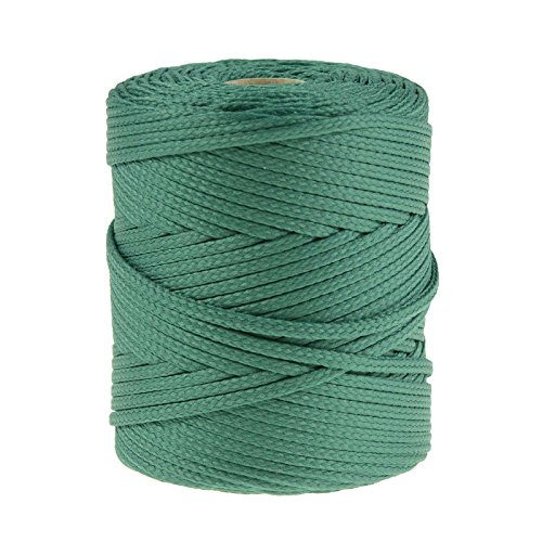 100m Polyester-Schnur Kordel 4mm, PES Kordel Flechtschnur, Polyesterkordel, Farbe:seegrün von maDDma