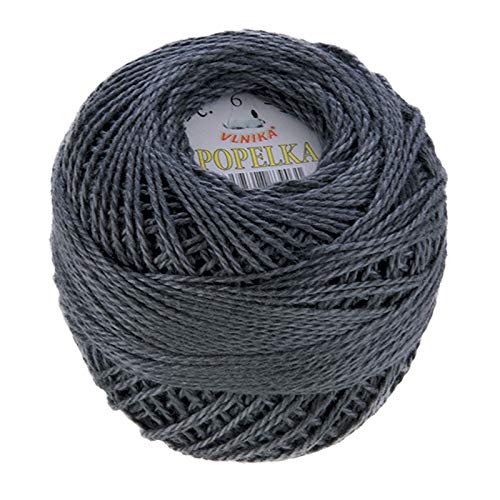 10g Stickgarn/Häkelgarn Popelka 85m 100% Baumwolle Filethäkeln Sticken Häkeln Farbwahl, Farbe:dunkelgrau 10g Stickgarn/Häkelgarn Popelka 85m 100% Baumwolle Filethäkeln Sticken Häkeln Farbwahl, Farbe:dunkelgrau von maDDma