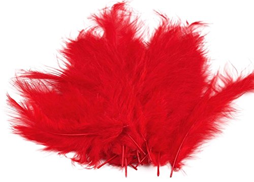 15-20 Flaumfedern 09-17cm gefärbt Bastelfedern Schmuckfedern Feder Farbwahl, Größe:09-17 cm, Farbe:05 rot 15-20 Flaumfedern 09-17cm gefärbt Bastelfedern Schmuckfedern Feder Farbwahl, Größe:09-17 cm, Farbe:05 rot von maDDma