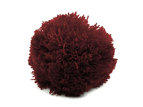 2 Bommeln / Wollbommeln / Pompon, 7cm mit einer großen Farbauswahl (2 Stück), Farbe:merlot von maDDma