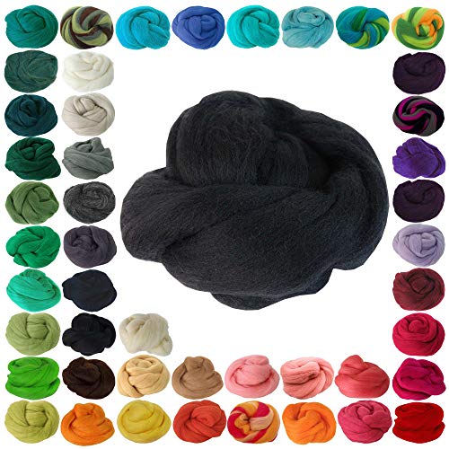 25g Filzwolle Märchenwolle Nassfilzen Trockenfilzen, unterschiedliche Farben, Farbe:schwarz 25g Filzwolle Märchenwolle Nassfilzen Trockenfilzen, unterschiedliche Farben, Farbe:schwarz von maDDma