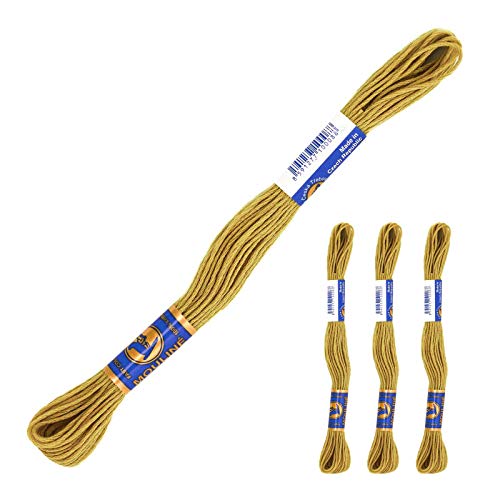 3 Docken Stickgarn je ca. 8m / Sticktwist 100% Baumwolle Stickerei verschiedene Farbwahl, Farbe :6752 gold 3 Docken Stickgarn je ca. 8m / Sticktwist 100% Baumwolle Stickerei verschiedene Farbwahl, Farbe :6752 gold von maDDma