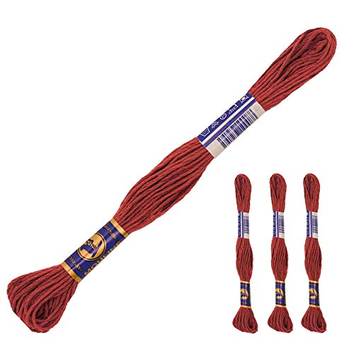 3 Docken Stickgarn je ca. 8m / Sticktwist 100% Baumwolle Stickerei verschiedene Farbwahl, Farbe :7292 kräftiges rotbraun 3 Docken Stickgarn je ca. 8m / Sticktwist 100% Baumwolle Stickerei verschiedene Farbwahl, Farbe :7292 kräftiges rotbraun von maDDma