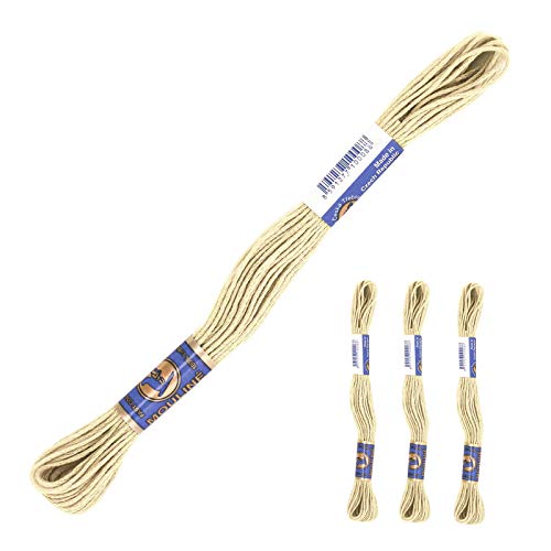 3 Docken Stickgarn je ca. 8m / Sticktwist 100% Baumwolle Stickerei verschiedene Farbwahl, Farbe :7932 mausgrau von maDDma