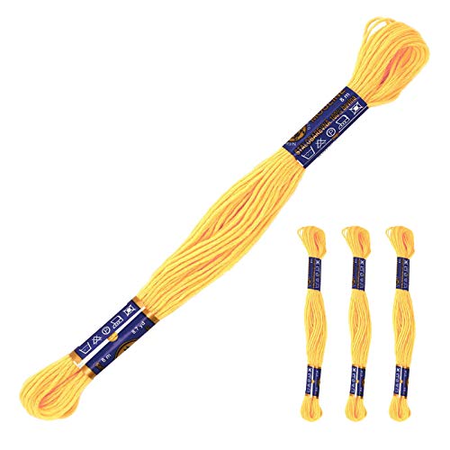 3 Docken Stickgarn je ca. 8m Sticktwist 100% Baumwolle Stickerei verschiedene Farbwahl, Farbe :1142 warmes Gelb 3 Docken Stickgarn je ca. 8m Sticktwist 100% Baumwolle Stickerei verschiedene Farbwahl, Farbe :1142 warmes Gelb von maDDma