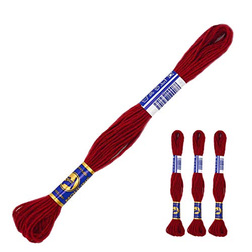 3 Docken Stickgarn je ca. 8m Sticktwist 100% Baumwolle Stickerei verschiedene Farbwahl, Farbe :3392 dunkelrot 3 Docken Stickgarn je ca. 8m Sticktwist 100% Baumwolle Stickerei verschiedene Farbwahl, Farbe :3392 dunkelrot von maDDma