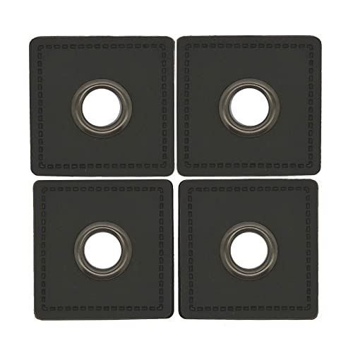 4 Metall-Ösen auf Kunstleder für Hoodies oder Taschen Ösenpatch, Farbwahl, Farbe:grau | Öse anthrazit 4 Metall-Ösen auf Kunstleder für Hoodies oder Taschen Ösenpatch, Farbwahl, Farbe:grau | Öse anthrazit von maDDma