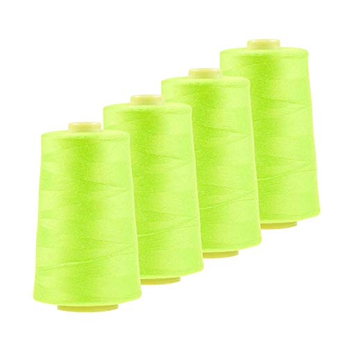 4 x 4572m Qualitäts Overlock-Garn Oeko-Tex Overlock-Nähgarn Farben 581 bis 620 von maDDma