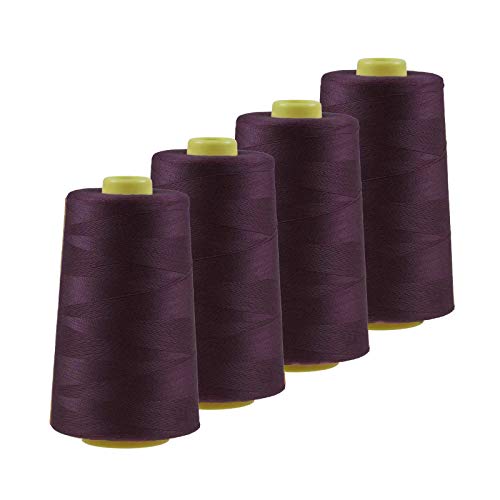 4 x 4572m Qualitäts Overlock-Garn Oeko-Tex Overlock Nähgarn Farben 621-660 von maDDma