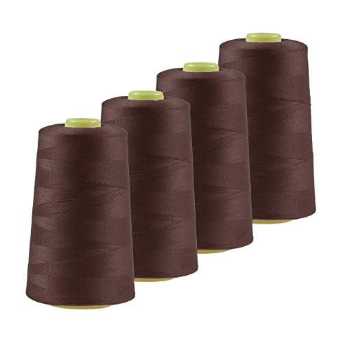 4 x 4572m Qualitäts Overlock-Garn Oeko-Tex Overlock-Nähgarn Polyestergarn, Farbe 741-780 von maDDma