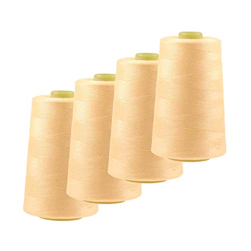 4 x 4572m Qualitäts Overlock-Garn Overlock-Nähgarn Oeko-Tex Farbe 701-740 von maDDma