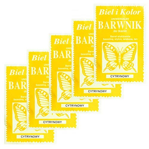 5 x 10g Batikfarbe Textilfarbe Stofffarbe färben, bitte Farbmix wählen, Farbe:melonengelb von maDDma