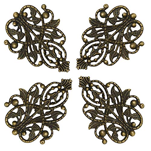 50 Deko Ornamente Platten 48x35mm bronze Verzierung Scrapbooking Bücher Alben 50 Deko Ornamente Platten 48x35mm bronze Verzierung Scrapbooking Bücher Alben von maDDma