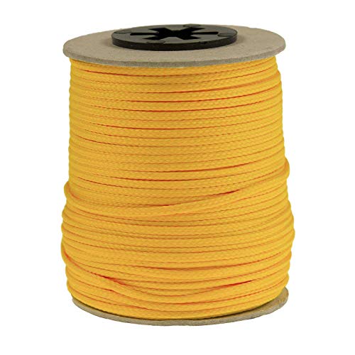 50 Meter Polyesterschnur Flechtschnur 2mm, 8-fach geflochten, Kumihimo Flechten, 30 Farben, Farbe:gelb 50 Meter Polyesterschnur Flechtschnur 2mm, 8-fach geflochten, Kumihimo Flechten, 30 Farben, Farbe:gelb von maDDma