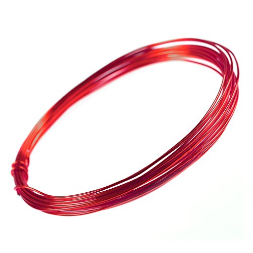 5m Aludraht Aluminiumdraht 1mm Dekodraht Schmuckdraht Bindedraht Farbwahl, Farbe:rot 5m Aludraht Aluminiumdraht 1mm Dekodraht Schmuckdraht Bindedraht Farbwahl, Farbe:rot von maDDma