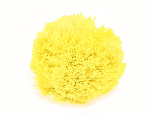 Bommel Wollbommel Pompon 10cm mit einer großen Farbauswahl (1 Stück), Farbe:gelb von maDDma