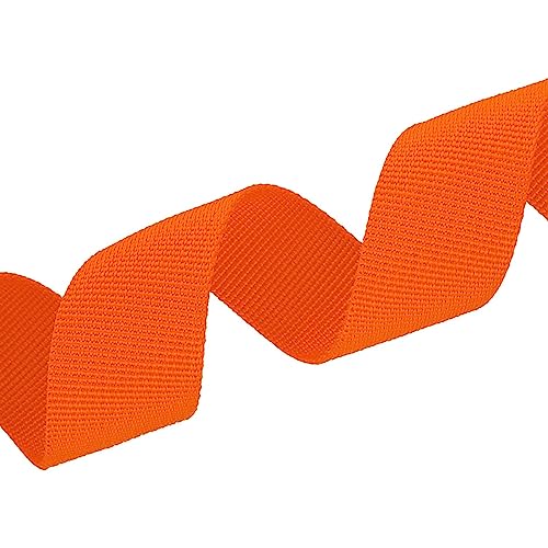 Gurtband Polyester 1m PES Trägerband Riemen Tragband 10mm breit Farbwahl, Gurtband:1002 neon-orange von maDDma
