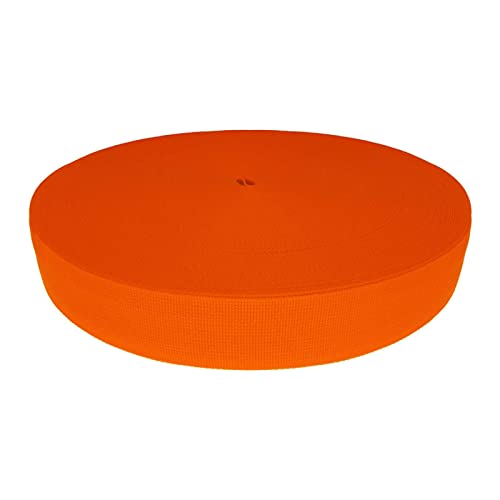 Gurtband Polyester 45m x 30mm PES Trägerband Riemen Tragband Farbwahl, Gurtband:1002 neon-orange von maDDma